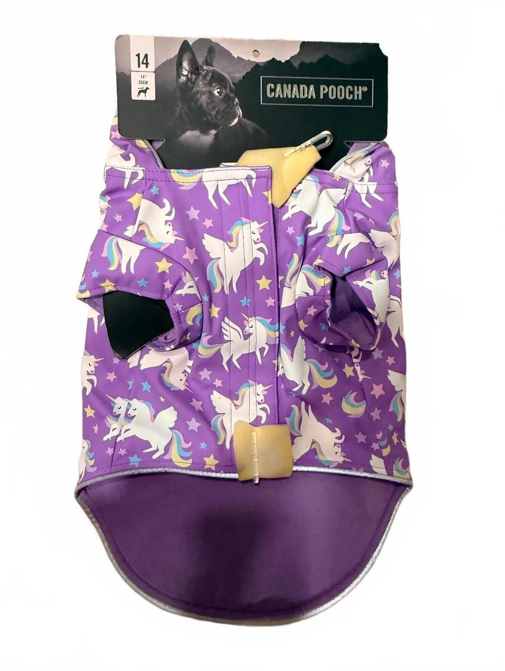 Canada pooch 14” dog raincoat - Picture 2 of 5